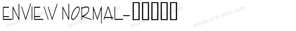 Enview Normal字体转换
